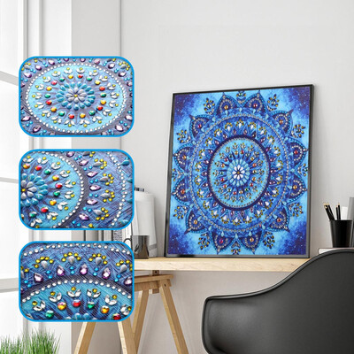 

Gobestart Special Shaped Diamond Painting DIY 5D Partial Drill Cross Stitch Kits Crystal R