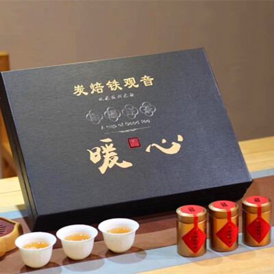 

Authentic Anxi Tieguanyin Tea Luzhou-flavor Traditional Charcoal-Roasted Carbon-Tie Guanyin Oolong Tea 500g Gift Box