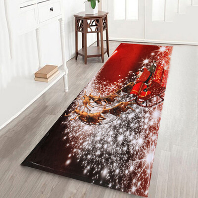 

Gobestart Merry Christmas Welcome Doormats Indoor Home Carpets Decor 40x120CM