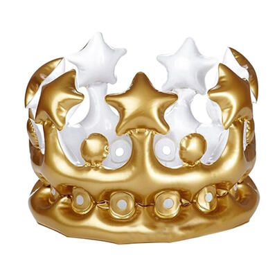 

New Hot Inflatable Childrens Crown Cap Inflatable Toy Birthday Hat Dance Party Props Decoration