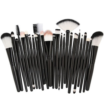 

MAANGE 25pcs Makeup Brushes Set Beauty Foundation Power Blush Eye Shadow Brow Lash Fan Lip Face Make Up Tool Brush Kit