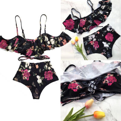 

Women Bikini Set Swimwear Push-Up Padded Bra Swimsuit Beachwear Bathing