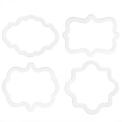 

Greensen 4PCS Set DIY Creative Plastic Cake Cookie Bakeware Baking Mold