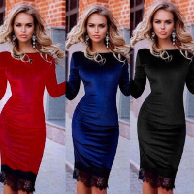 

Fashion Women&39s Bandage Bodycon Long Sleeve Evening Party Cocktail Club Short Dress