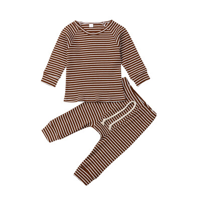 

Newborn Kid Baby Boy Girl Clothes Comfy Jumpsuit Romper Long Pants Outfit Set
