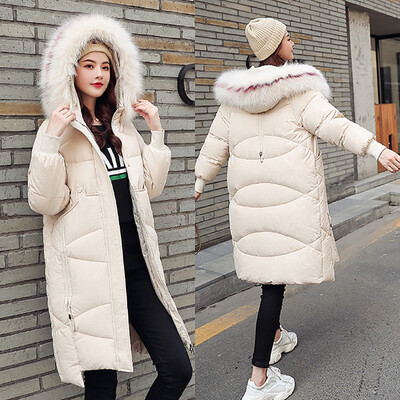 

Roseonmyhand Women Winter Warm Coat Hooded Thick Warm Loose Pocket Jacket Long Overcoat