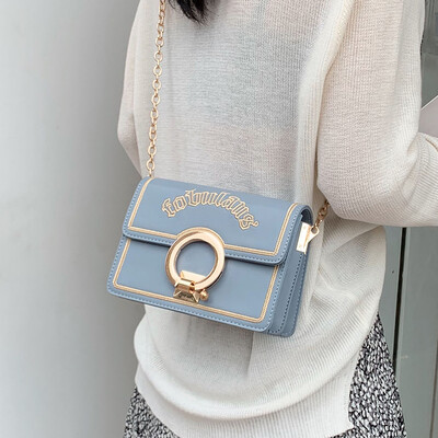 

Small fresh fairy small bag female 2019 autumn new wave Korean version of the wild single shoulder Messenger bag chic chain bag