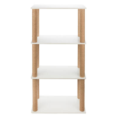 

Nordic Style White Luxury Cat House Bookshelf Rack Large Cat Tower