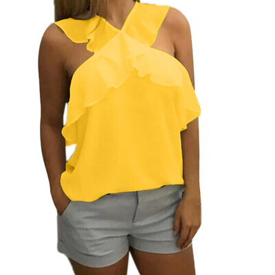 

Fashion Womens Halter Top Sexy V-neck Sleeveless Summer Casual T-Shirt Vest New
