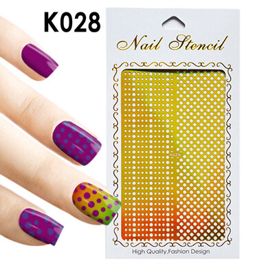 

Toponeto 1Pc Irregular Hollow Nail Art Vinyls Stencil Stickers Manicure