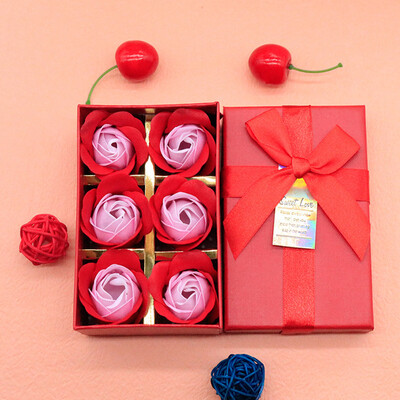 

Toponeto Scented Bath Body Petal Rose Flower Soap Wedding Decoration Gift Best 6pc