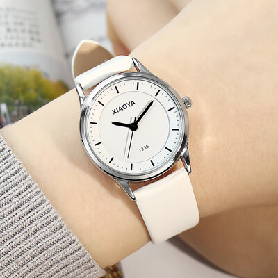 

Korean watch female student Korean fashion trend simple female watch belt black middle school student couple watch