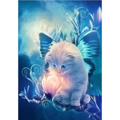 

5D DIY Full Drill Diamond Painting Cute Cat Cross Stitch Embroidery Mosaic