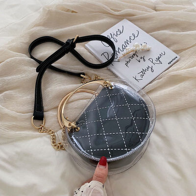 

Summer transparent jelly French small bag handbags tide new 2019 Messenger versatile Ocean single shoulder chain bag