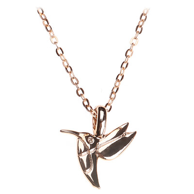 

Fashion Jewelry New Gold-color Life Is Beautiful Bird Collarbone Short Choker Necklace For Women