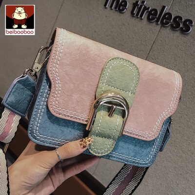 

Small bag women 2019 new Korean version of Joker Messenger bag fashion Hong Kong style shoulder bag color small square bag