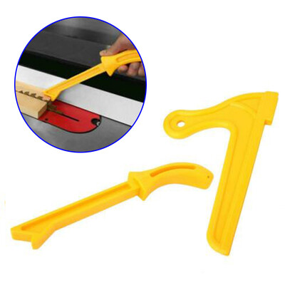

2 Pcs Yellow Safety Push Stick Plastic Wood Worker Pusher For Woodworking Tools