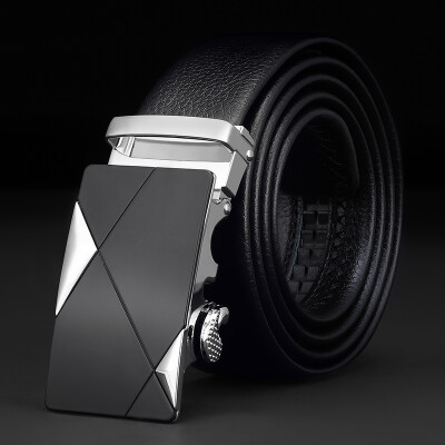 

MashaLanti Mens Belt Automatic Buckle Belt Casual Pants Male PD063 Black