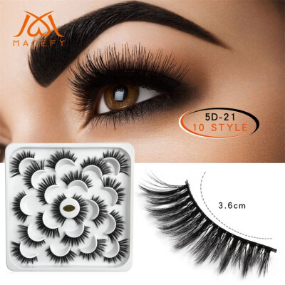 

〖Follure〗10 Pairs Of Lotuses With 5D Mink False Eyelashes And Natural Dense Eyelashes