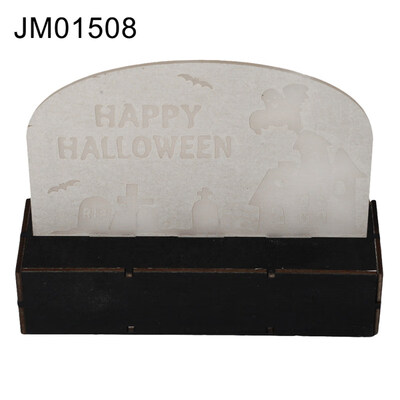 

Acrylic Pumpkin Bat Witch Halloween LED Night Light Bedside Lamp Table Decor