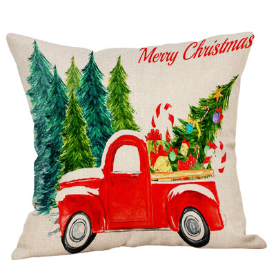 

Siaonvr Christmas Throw Pillow Cover Pillowcases Decorative Sofa Cushion Cover