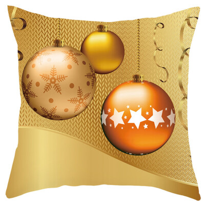 

〖Follure〗Merry Christmas Short Plush Pillowcase Sofa Pad Set Home Decoration 18x18 Inch