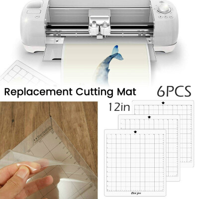 

3PCS 12in Replacement Cutting Mat Transparent Adhesive Mat with Measuring Grid for Silhouette Plotter Machine