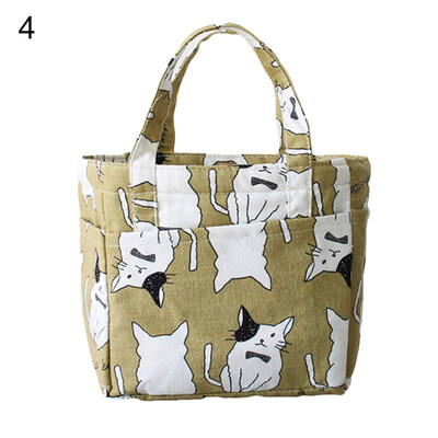 

Student Cartoon Animal Lunch Bag Portable Food Picnic Box Thermal Storage Case