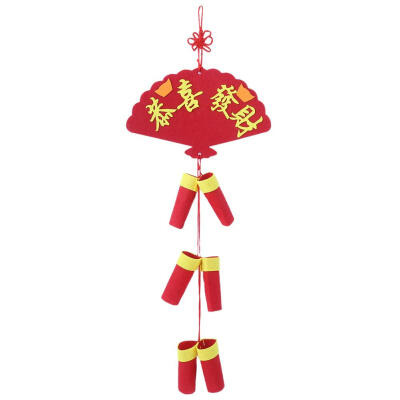 

3D New Year Firecrackers DIY Pendant Ornament Children Festival Party Decor