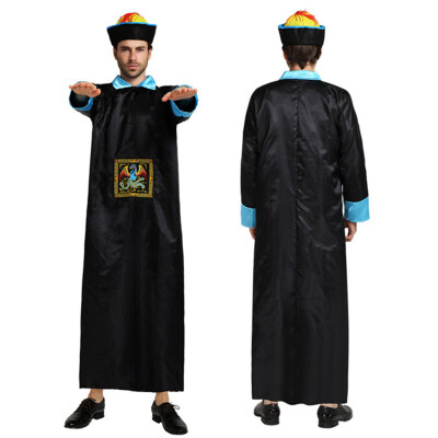 

Chinese Qing Dynasty Zombie Robe Halloween Party Show Vampire Costume Clothes
