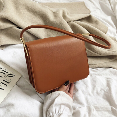 

Retro small square bag female fashion new Japanese&Korean casual shoulder bag shoulder bag simple simple Messenger b