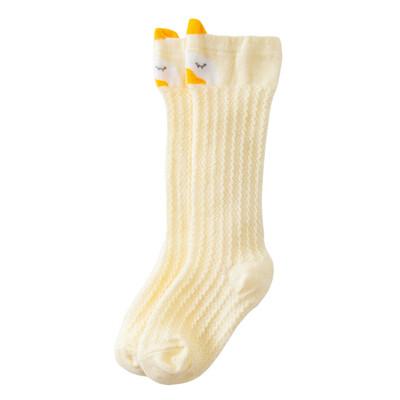 

Summer Mesh Thin Cotton Cartoon Childrens Socks In The High Tube Over The Knee Baby Anti-mosquito Socks Baby Socks 0-1-3 Years
