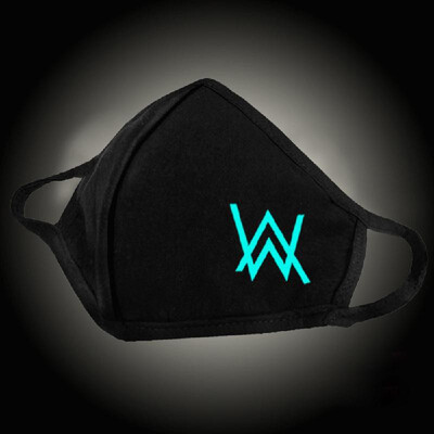 

Luminous Cotton Mouth Mask Anti Haze Dust PM25 Protective Face Mouth Mask Washable Fashionable Mask Black