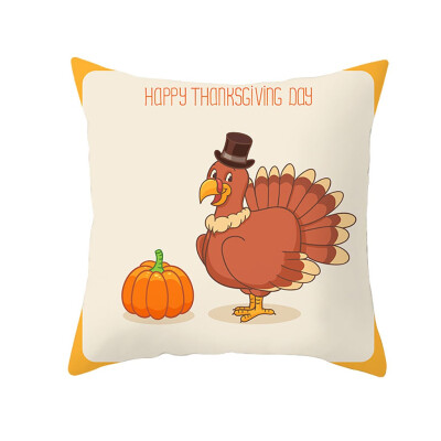 

〖Follure〗Thanksgiving Turkey Pillow Case Cushion Cover Sofa Bed Car Cushion Decor NEW