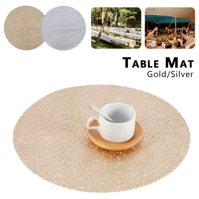 

4PCSSet PVC Kitchen Dining Table Mat Food Mat Table Pad Disc Bowl Pad Tableware Placemat Home Decor