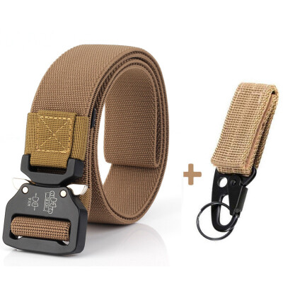 

Men Tactical Belt Military Nylon Trouser Belts Metal Buckle Canvas Style Belts Army Designer Male Training Waist Belt Fishing