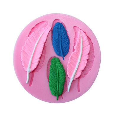 

4PCSSet 3D Birds Feathers Chocolate DIY Fondant Cake Decorating Tools Silicone Mold Kitchen Baking Utensils