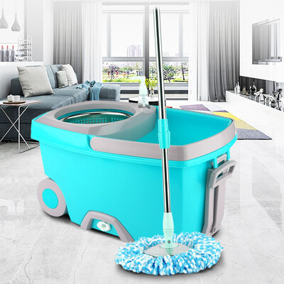 

〖Follure〗Upgraded Stainless Steel Microfiber 360 Rotating Mop And Bucket Kit Floor Clean