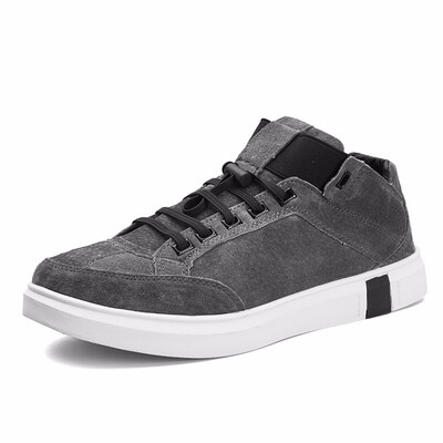 

Genuine leather sneakers Men Breathable casual shoes non-slip outdoor walking shoes light weight for walking Black Gray