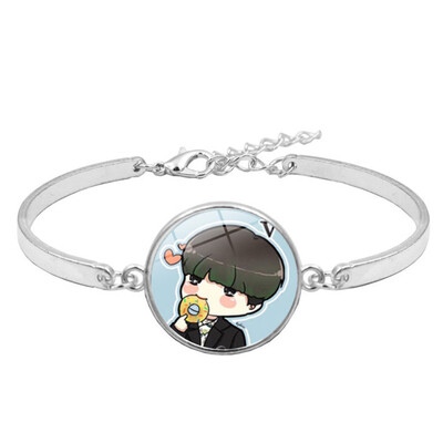 

Kpop BTS Bangtan Boys Alloy Wristband Bracelet Hot Gift for ARMY