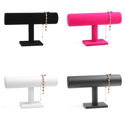 

Jewelry Bracelet Watch Rack Earrings Necklace Wrist Band Suede Display Holder Mount Support