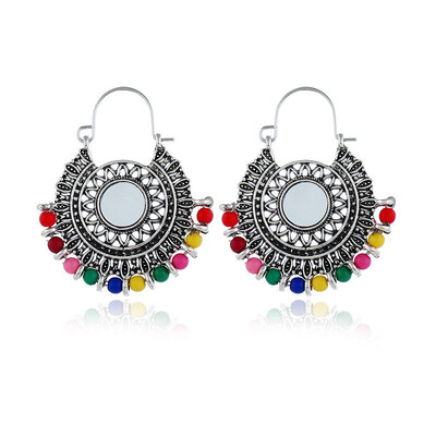 

Bohemian Round Earrings Indian Vintage Personality Earrings