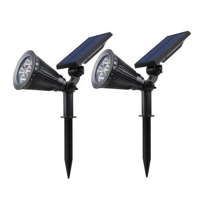 

2-in-1 Waterproof 4 LED Solar Spotlight Adjustable Wall Landscape Path Lamp