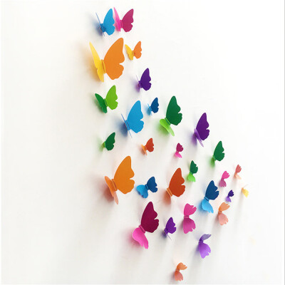 

〖Follure〗3D DIY Butterfly PVC Art Decal Home Decor Kids Room Wall Mural Stickers