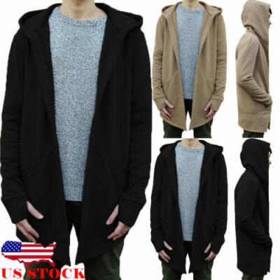 

US Mens Warm Trench Coat Thick Jacket Peacoat Long Casual Outwear Overcoat