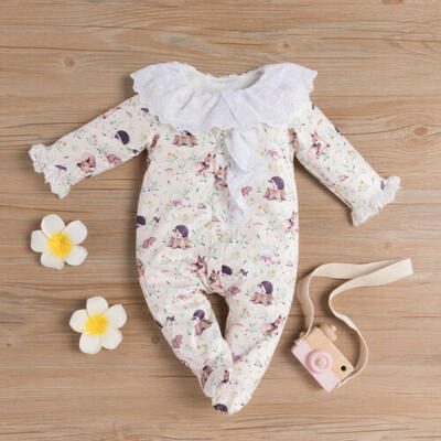

UK Newborn Baby Girls Romper Bodysuit Jumpsuit Playsuit Summer Clothes Outfit