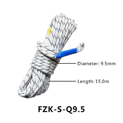 

Climbing Safety Rope Outdoor Rock Lanyard Diameter 95mm High Strength Safety Cord for Camping Hiking Fire Escape Rescue