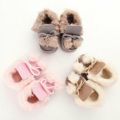 

Baby Girl Boy Winter Warm Boots Newborn Toddler Infant Soft Sole Shoes Booties