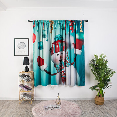 

Tailored Christmas Curtain Tulle Window Treatment Voile Drape Valance 1 Panel Fabric
