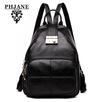 

PHJANE Women Bags Backpack Purse PU Leather Zipper Bags Casual Backpacks Shoulder Bags